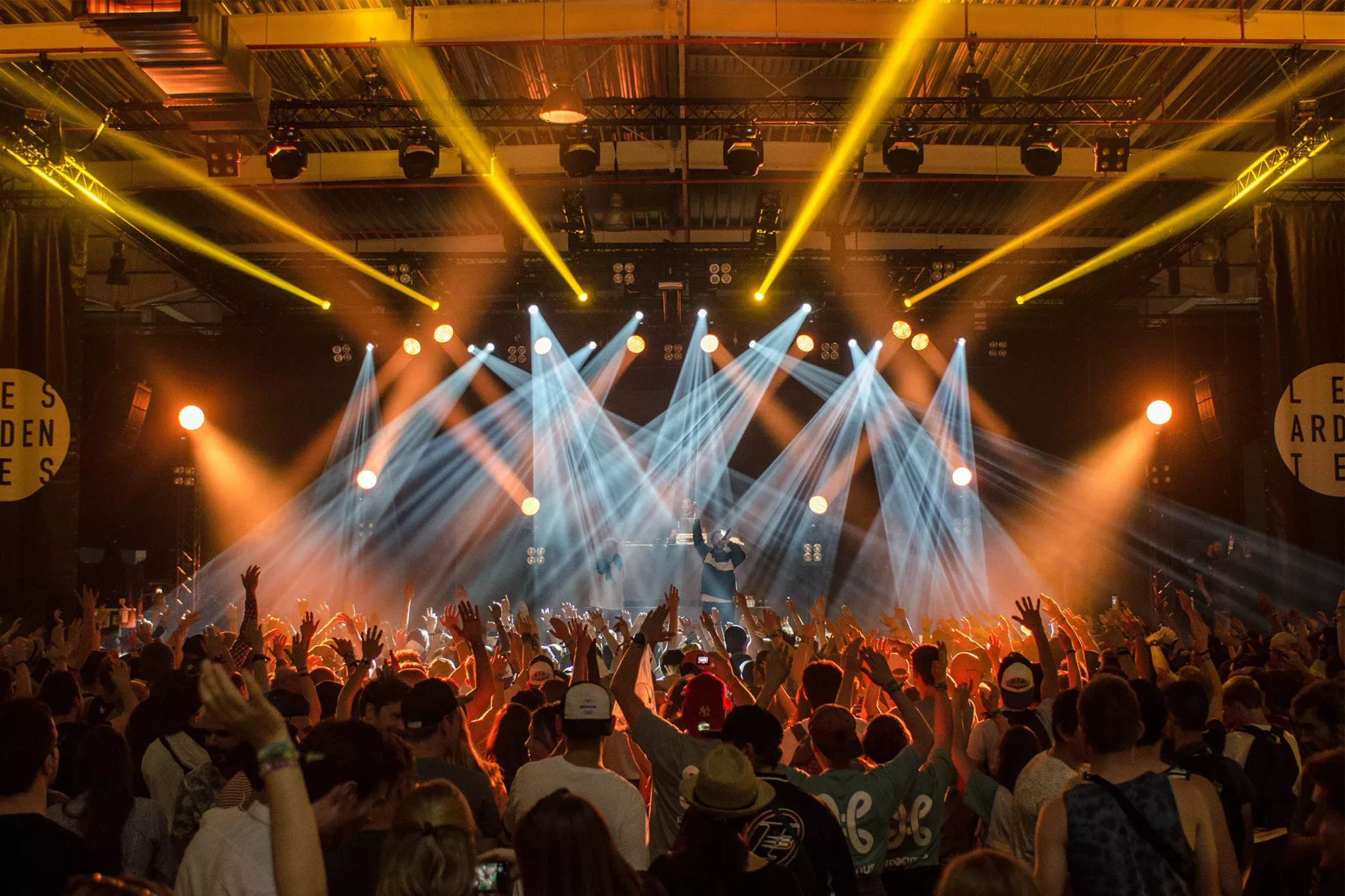 Live concert stage